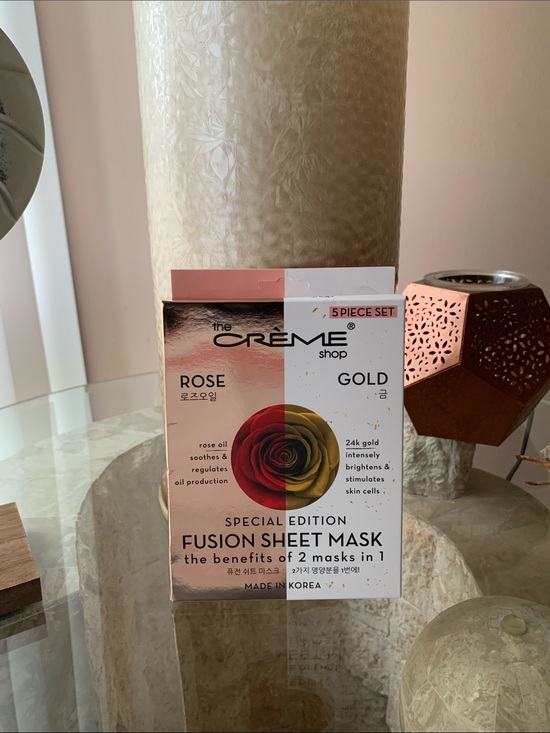The Creme Shop Other - The Creme Shop Rose Gold Fusion Sheet Mask Rose Oil w/24K Gold (5 Pack)